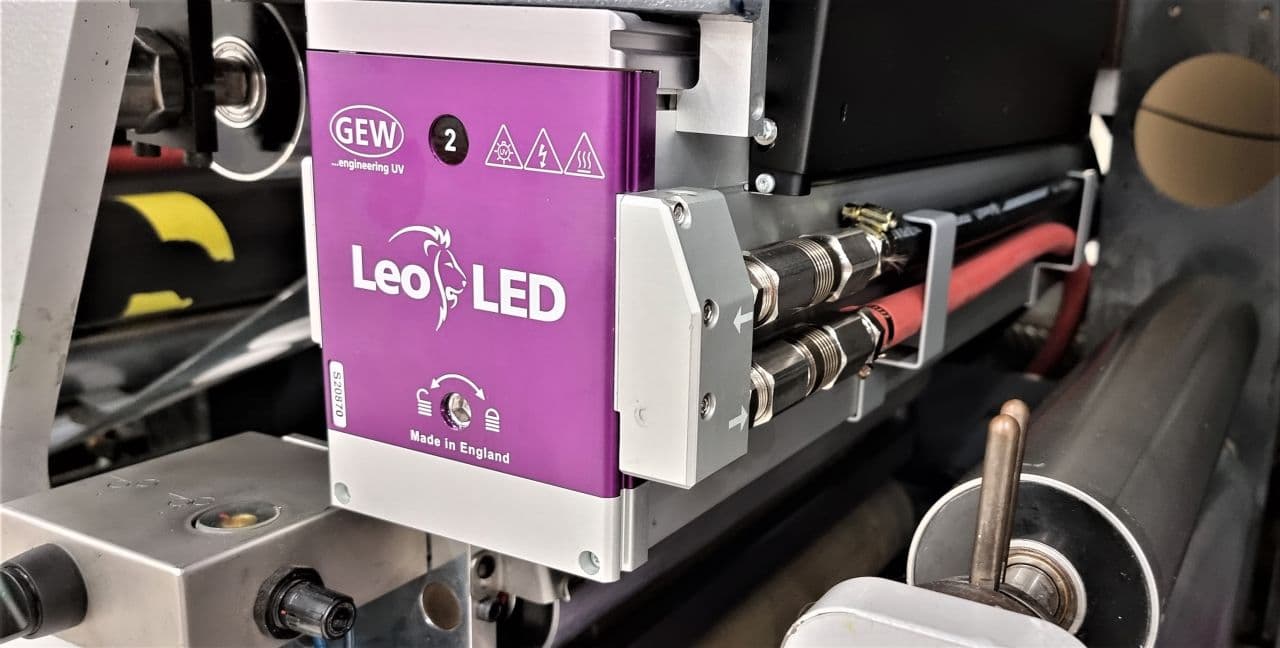 Tecnología UV LED de GEW en prensas Nilpeter