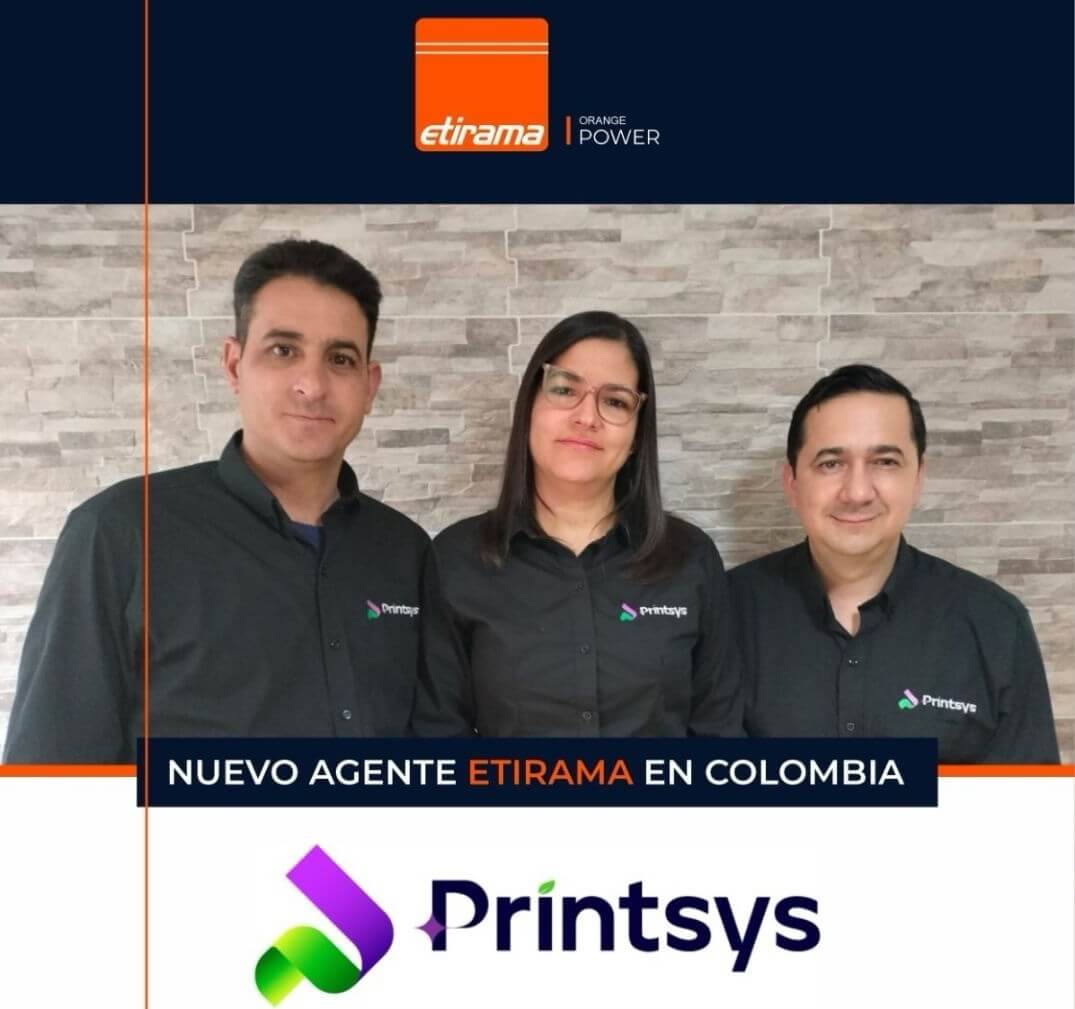 PRINT SYS, nuevo agente oficial de Etirama en Colombia